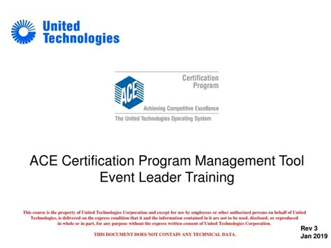 The ACE training program led by industry professionals